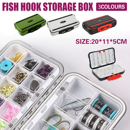 Fishing Tackle Box Storage Box Compartments Waterproof Portable for Lures Hooks