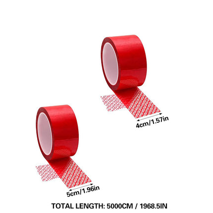 Red VOID Tamper Evident Sealing Tape for Cartons Documents and Parcels