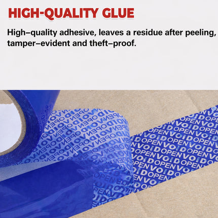Blue VOID Tamper Evident Sealing Tape for Cartons Documents and Parcels