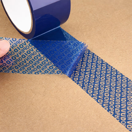 Blue VOID Tamper Evident Sealing Tape for Cartons Documents and Parcels