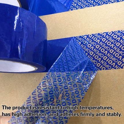 Blue VOID Tamper Evident Sealing Tape for Cartons Documents and Parcels