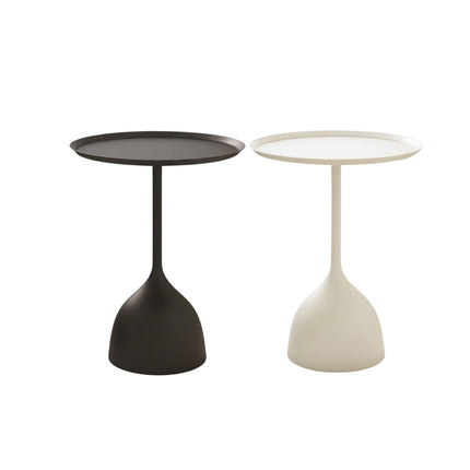 Minimalist Living Room Side Table Iron Round End Table Waterproof Easy to Clean