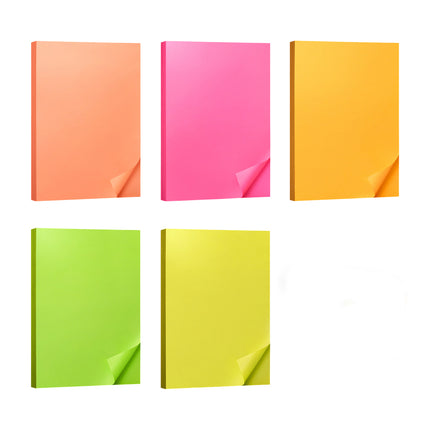 A4 80gsm Coloured Paper Multi Color Pack Printer Paper for Craft School Use
