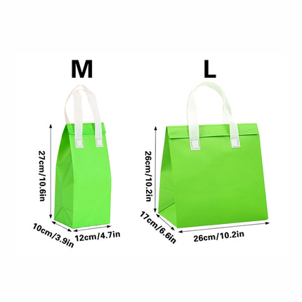 50PCS Green Takeaway Packaging Bags with Handles and Self-Adhesive Seal