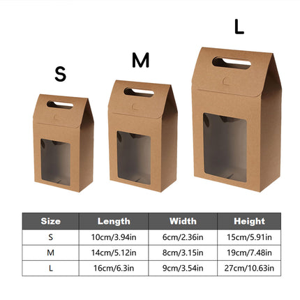 24PCS Gift Boxes with Clear Window High-Quality for Candy Gift Packaging Use