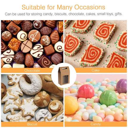 24PCS Gift Boxes with Clear Window High-Quality for Candy Gift Packaging Use