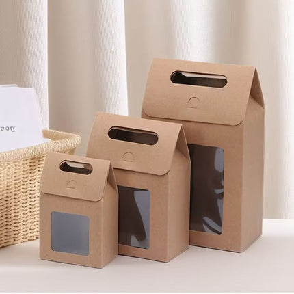 24PCS Gift Boxes with Clear Window High-Quality for Candy Gift Packaging Use