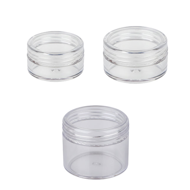 50PCS Clear Face Cream Box 5/10/20g Empty Cosmetic Container Portable Refillable