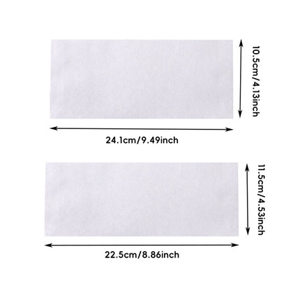50 Pack White Plain Business Envelopes Peel and Seal Mailing Envelopes