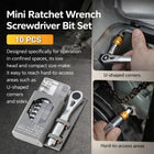 10PCS Mini Ratchet Screwdriver Tool Kit Precision Repair Set Car Maintenance