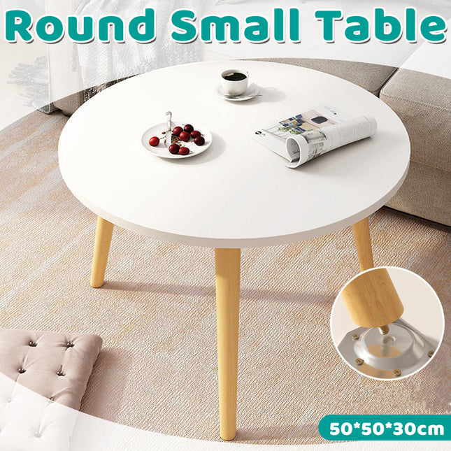 Round Coffee Table Low Side Table Modern Living Room Bedroom Accent Furniture