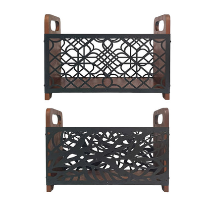 Wooden Magazine Rack Standing Book Storage Shelf For Home Office Book Storage
