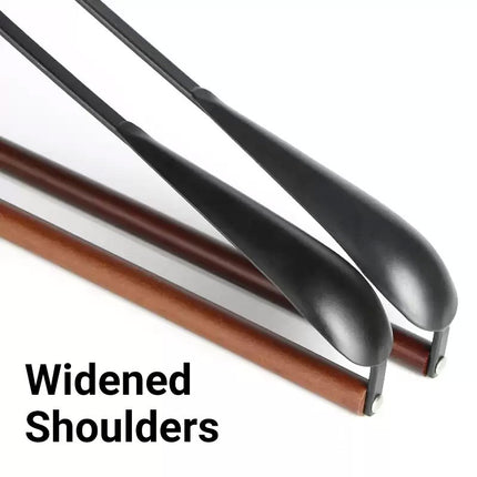 6pcs Iron Wood Combination No Trace Hangers Non Slip for Coat Shirt Closet