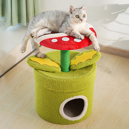 Cat Tree Cat Condo Scratching Post 3 in 1 Sturdy for Cats Rest Play Scratching