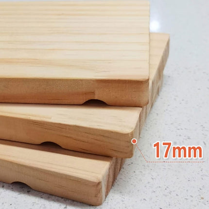 Wooden Pegboard Wall Shelf Hanging Storage for Home Office Display Sturdy