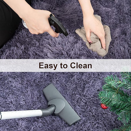 120 x 180cm Solid Colour Bedroom Floor Mat Soft Velvet Bedside Carpet Rug