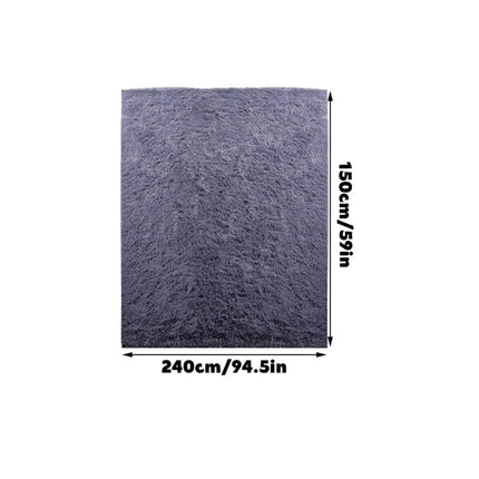 150 x 240cm Solid Colour Living Room Carpet Soft Velvet Bedroom Floor Rug