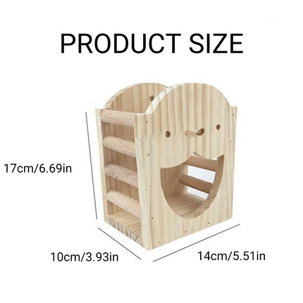 Wooden Hay Feeder Grass Rack Food Bowl Holder for Rabbit Guinea Pig Small Pets