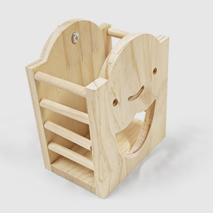 Wooden Hay Feeder Grass Rack Food Bowl Holder for Rabbit Guinea Pig Small Pets