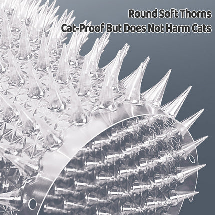 10PCS Cat Deterrent Mat Set with Soft Spikes Humane Fence and Surface Protector