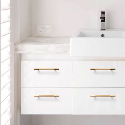 Light Luxury Cabinet Handle Full Copper Gold Straight Knurled Drawer Door Pull