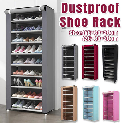 Stackable Shoe Rack Storage Cabinet Organizer Portable Wardrobe for Home Use