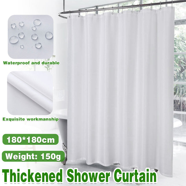 Waterproof Shower Curtain Polyester Shower Curtain Liner Bathroom White Home Use