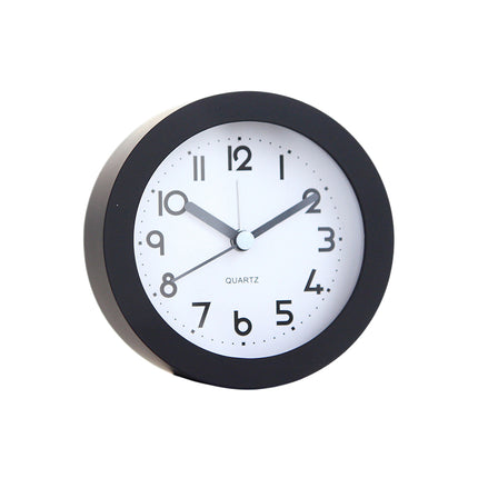 Silent Desktop Small Alarm Clock with Night Light Battery-Powered Durable