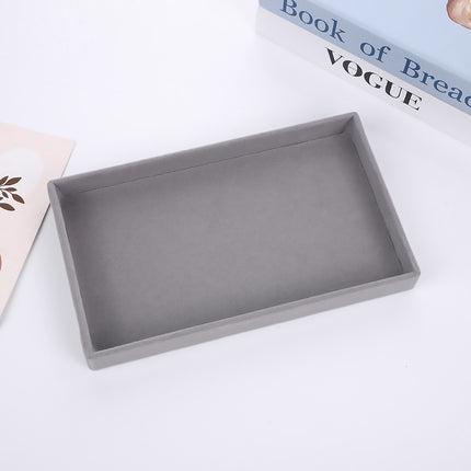 2PCS Makeup Organizer Jewelry Storage Tray Earrings Rings Bracelets Display Box