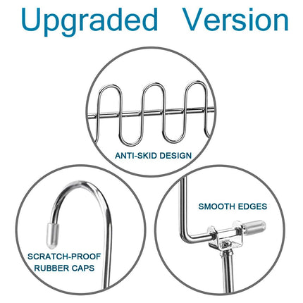 Clothes Drying Hangers 4pcs Multi Layer Space Saving Wardrobe Storage Racks Hook