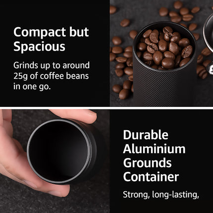Hand Crank Coffee Grinder for Home Travel Stainless Steel Durable Easy Clean