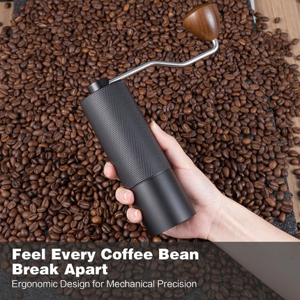 Hand Crank Coffee Grinder for Home Travel Stainless Steel Durable Easy Clean