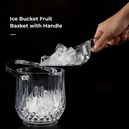 Acrylic Ice Bucket Transparent Champagne Cooler Home Bar Wine Chiller Bucket