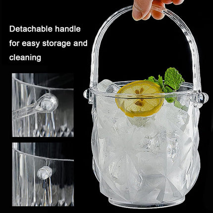 Acrylic Ice Bucket Transparent Champagne Cooler Home Bar Wine Chiller Bucket