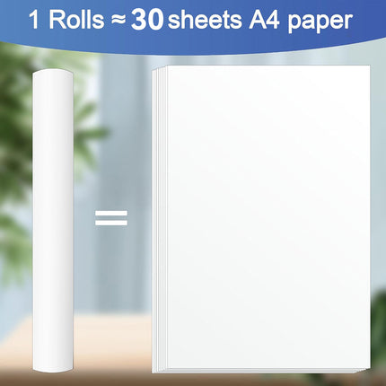 A4 Thermal Paper Roll 210mm x 8.7m 10 or 20 Rolls White No Ink Printer