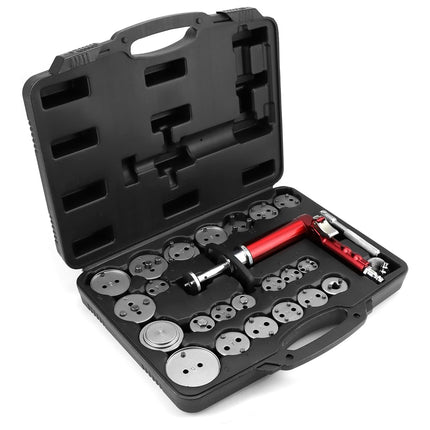 Pneumatic Brake Caliper Tool Set 24pcs Air Operated Compressor Kit Garage Duty
