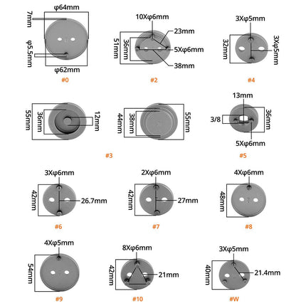 Pneumatic Brake Caliper Tool Set 24pcs Air Operated Compressor Kit Garage Duty