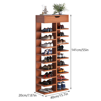 Multi Layer Space Saving Entryway Shoe Rack Large Capacity Sturdy Durable
