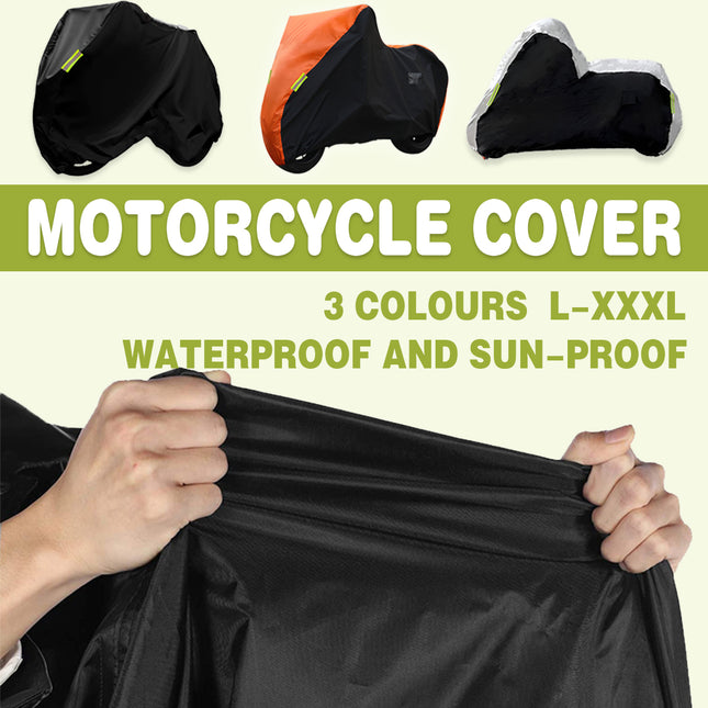 L-XXXL Motorcycle Motorbike Scooter Moped Cover Waterproof Rain Dust Protector