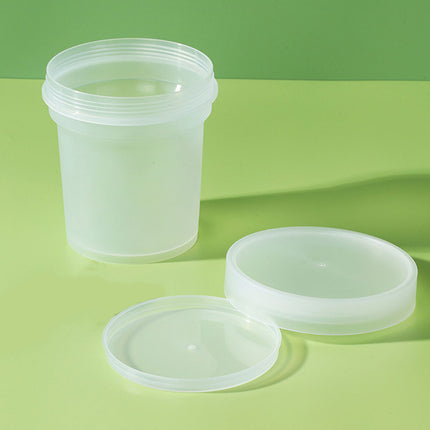 50pcs Dessert Packing Boxes 300ml 500ml Clear Takeout Cup Containers for Cake
