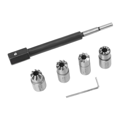 Diesel Injector Seat Cleaning Tool Set 6pcs Reamer Kit for Engine Service Truck