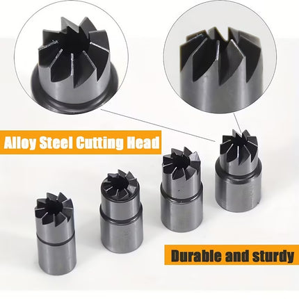 Diesel Injector Seat Cleaning Tool Set 6pcs Reamer Kit for Engine Service Truck