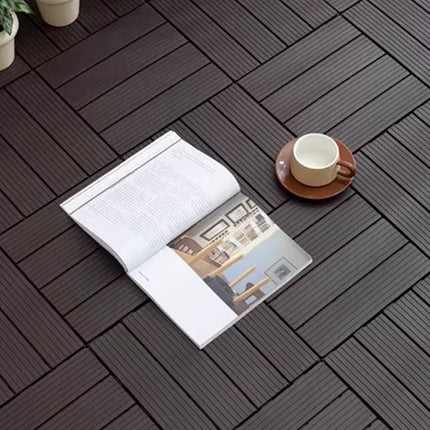 20PCS Interlocking Floor Tiles Plastic Wood Material for Room Gym Garage