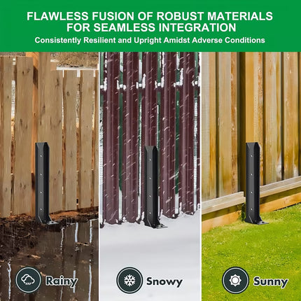 4Pcs Heavy Duty Fence Post Anchor Ground Stake For Fixing Leaning Wood Support