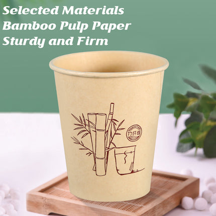 500PCS Disposable Paper Coffee Cups Food-Grade for Party Coffee Water Hot Cold