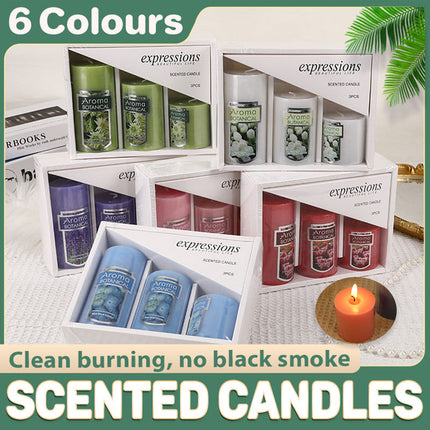Classic Simple Cylindrical Scented Candles for Home Use Aromatherapy Decoration