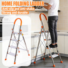 4 Step Home Folding Ladder Anti-Slip Anti-Shake Strong Load Capacity Sturdy