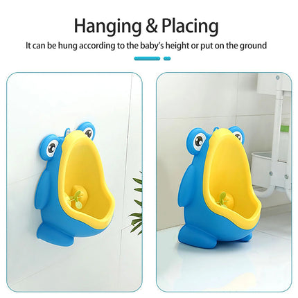 Wall Mounted Frog Urinal for Young Users Toilet Training Standing Potty Solution