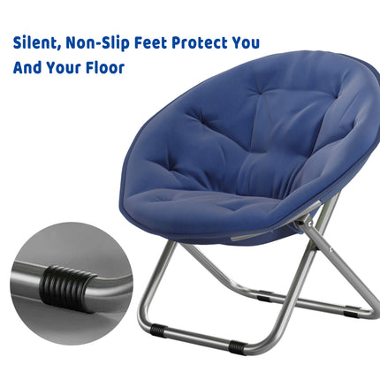 Folding Moon Disc Chair Recliner Comfortable Non Slip for Home Use Durable