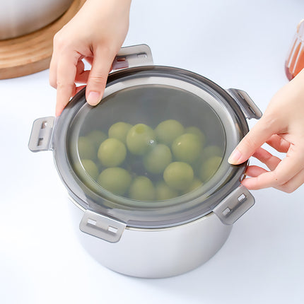 Stainless Steel Box Set 4pcs Sealed Lunch Food Container Refrigerator Use